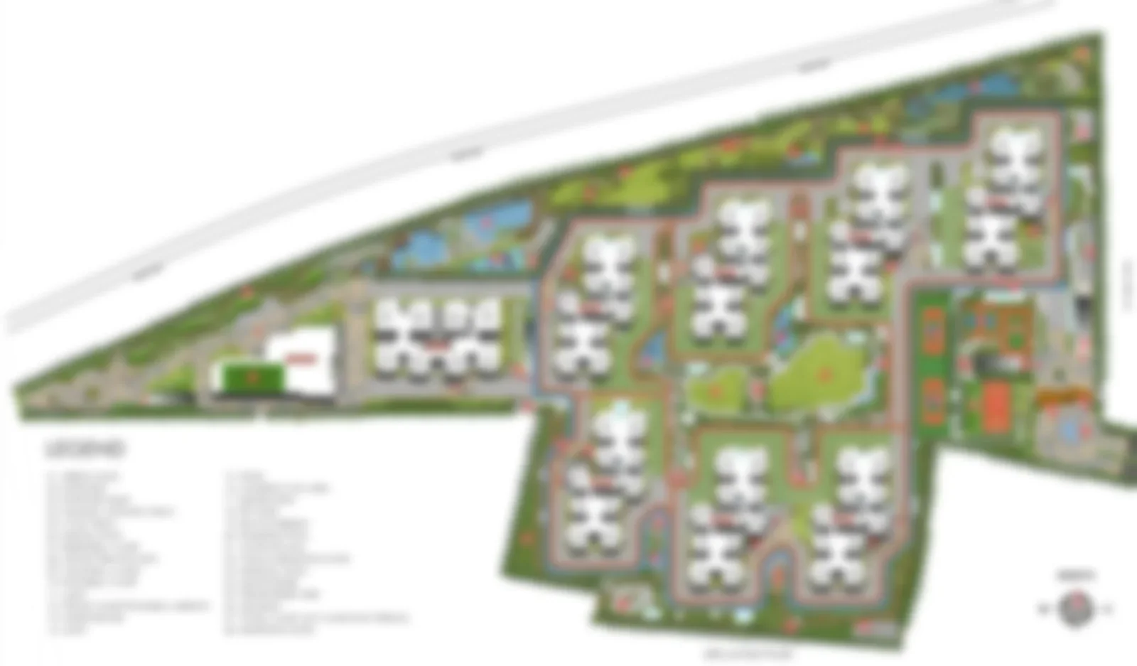 Embassy Origins master plan showing villa and apartment zones, Yelahanka, Bangalore